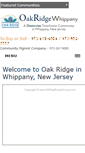 Mobile Screenshot of oakridgewhippany.com