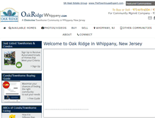 Tablet Screenshot of oakridgewhippany.com